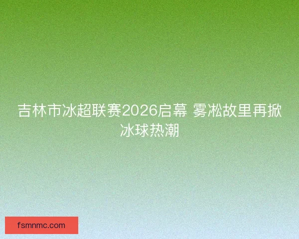 吉林市冰超联赛2026启幕 雾凇故里再掀冰球热潮 吉林市冰超联赛2026启幕 雾凇故里再掀冰球热潮